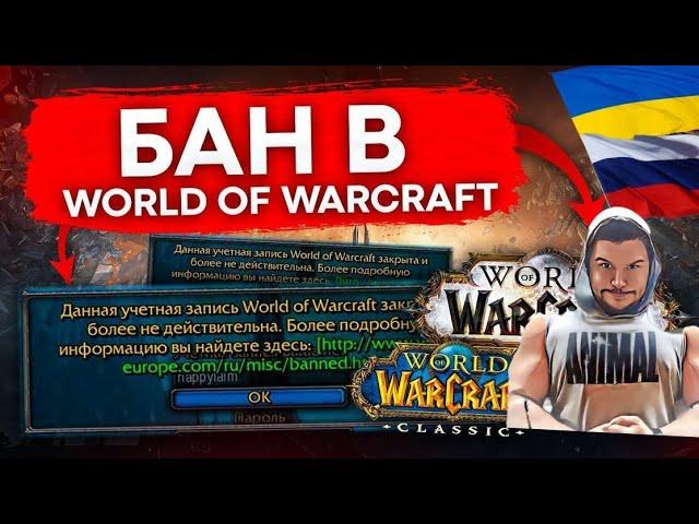 БАН ОТ BLIZZARD  world of warcraft  полная хроника