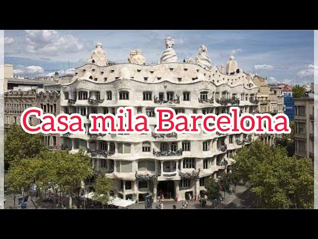 casa Mila barcelona Building Tour La pedrera Apartments built by Antoni Gaudi Spain