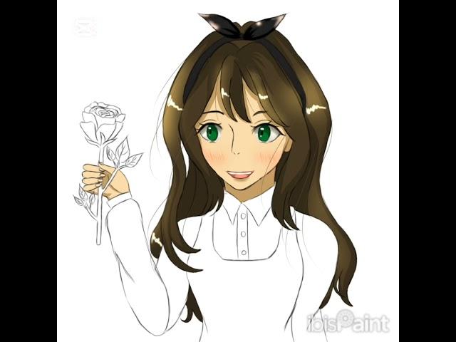 Drawing my OC in Ghibli style instead of using AI #digitalart #ytshorts  #ghibli #relatable #trend
