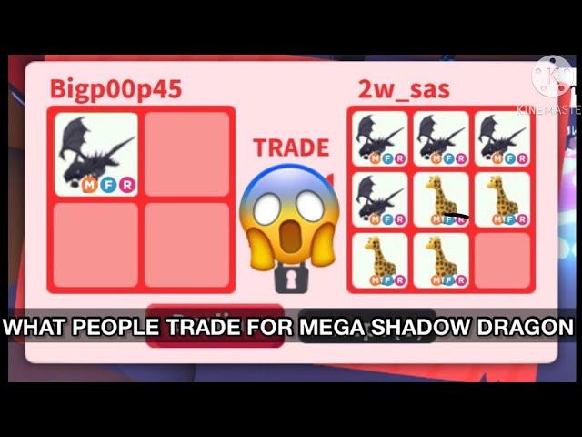 What people trade for mega neon shadow dragon (adopt me)