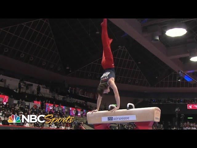 No goggles, no problem: Nedoroscik wins HISTORIC American pommel horse gold | NBC Sports