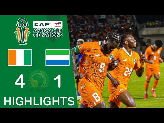 Côte d'Ivoire vs Sierra Leone 4-1 Résumé | Éliminatoires Coupe d'Afrique Nations