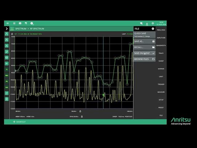 Capturing Intermittent Signals with Anritsu Field Master Spectrum Analyzers