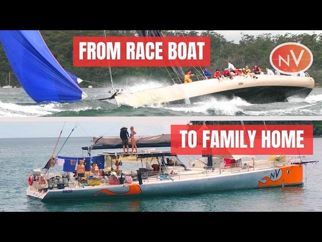 5 years in 20 minutes - How We Transformed Our Racing Sailboat into a Family Home