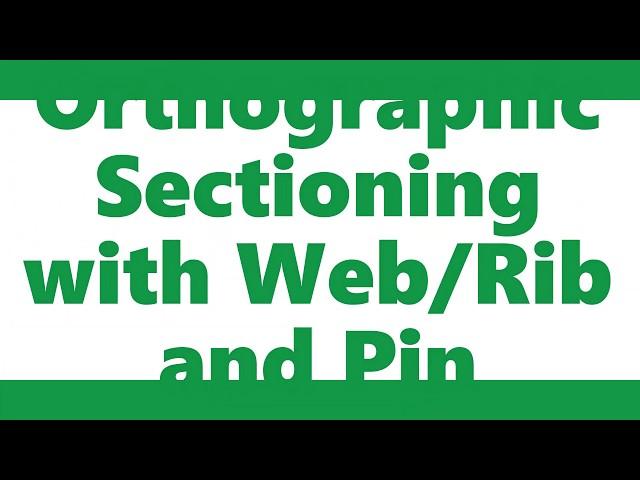 Orthographic Sectioning with Web/Rib and Pin