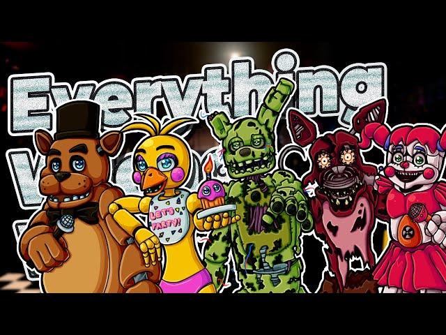 Everything Wrong With Five Nights at Freddy's (1-2-3-4 & Sister Location) in 26 Minutes