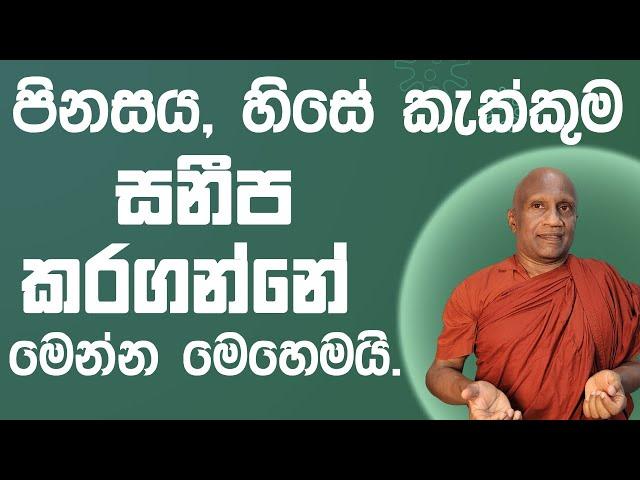 පීනසය සහ ඒ සම්බන්ධ හිසේ කැක්කුම සුවකරගන්නා ක්‍රමය මෙන්න.