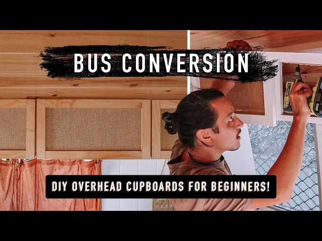 BUS / VAN BUILD: Overheads. How to build shaker style overheads for beginners! DIY (Toyota Coaster)