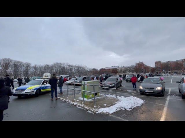 Autokorso als Protest gegen Corona Regeln