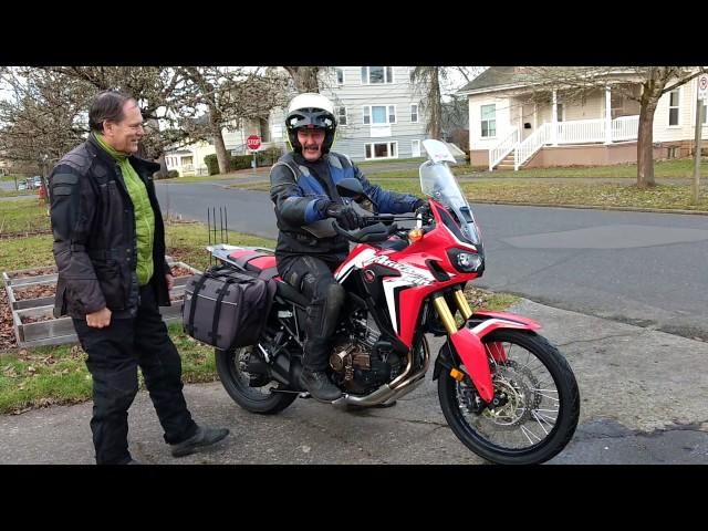 My first test ride of the new Honda Africa Twin