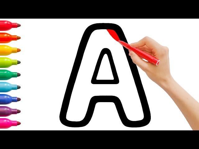 ABC English Alphabet Drawing and Coloring | Learn Alphabet Song for Kids, Toddlers #39