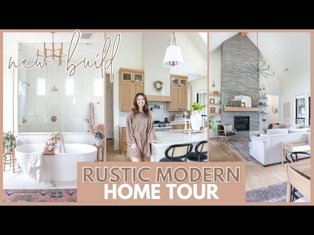 RUSTIC MODERN HOME TOUR - New Build Design with @The.Rosie.Home - FARMHOUSE LIVING