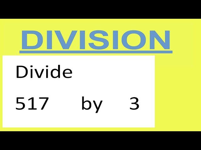 Divide     517      by     3