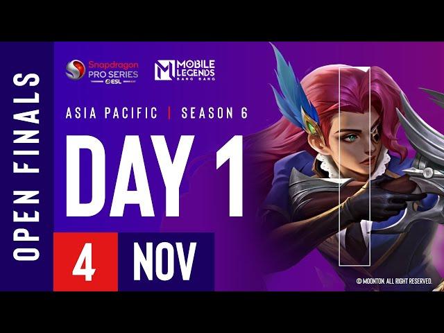  [EN] AP Mobile Legends: Bang Bang | Snapdragon Mobile Open Finals | Season 6 | Day 1