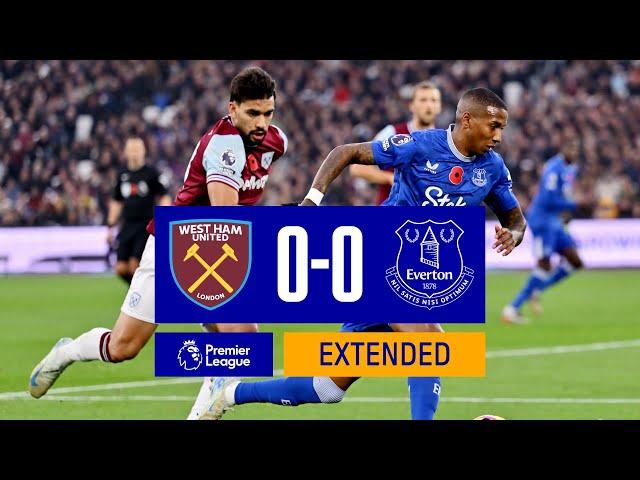 EXTENDED HIGHLIGHTS: WEST HAM 0-0 EVERTON