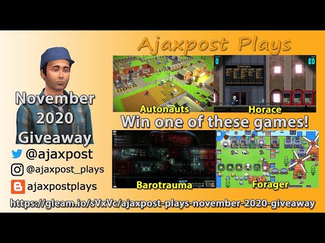 Ajaxpost Plays Channel Monthly Giveaway : November 2020 / Store Opening