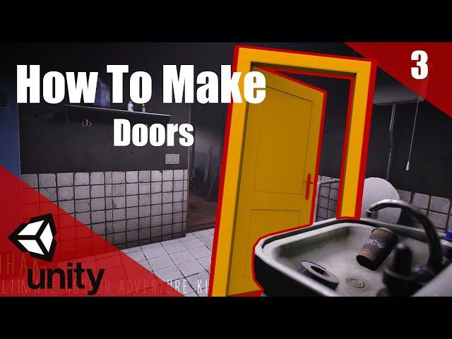 How To Make A HORROR Game In Unity | Doors | Horror Series Part 003