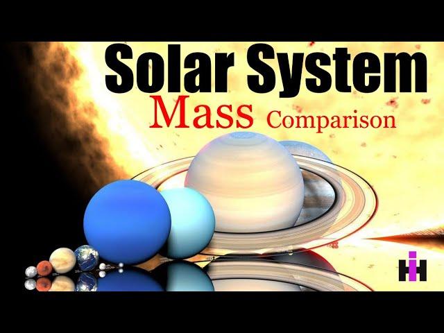 Solar System Mass Comparison : 3D Comparison