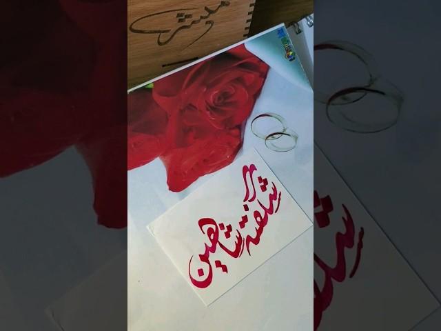 Shagufta Shaheen name's calligraphy video #calligraphymasters #moderncalligraphy #nameart #art #duet
