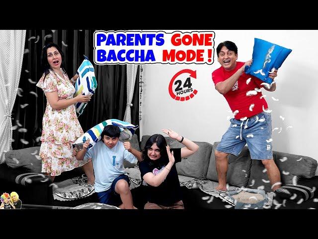 PARENTS GONE BACCHA MODE | 24 hours | Aayu and Pihu Show