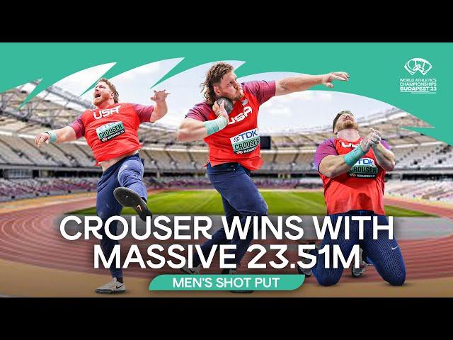 Crouser shatters championship record in shot put final | World Athletics Championships Budapest 23