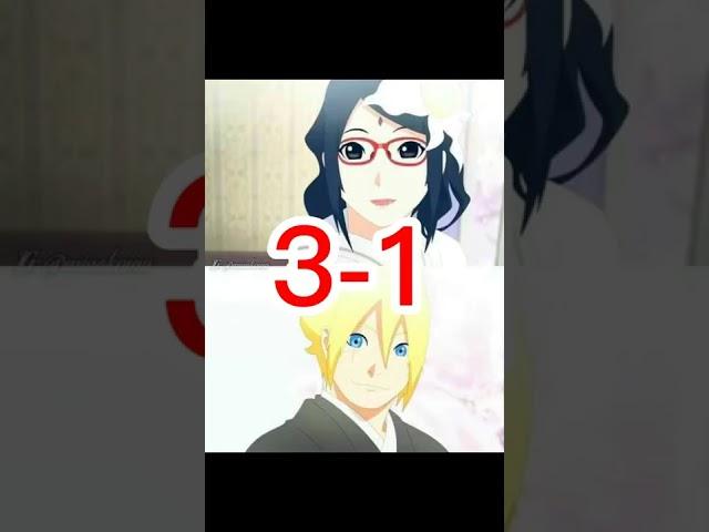 Boruto And Sarada Vs Kawaki And Himawari #borusara #kawahima