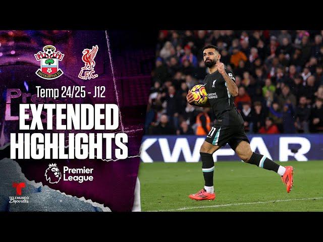 Southampton vs. Liverpool | Highlights Premier League | Jornada 12 | Telemundo Deportes