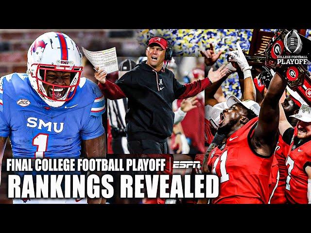 FINAL College Football Playoff Rankings REVEALED  | ESPN College Football