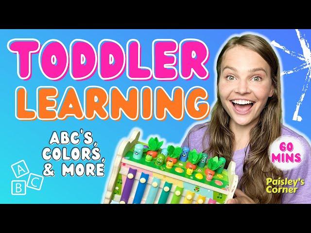 Toddler Learning - Learn Abc’s, Colors & Words for Toddlers | Best Toddler Learning Video | For Kids