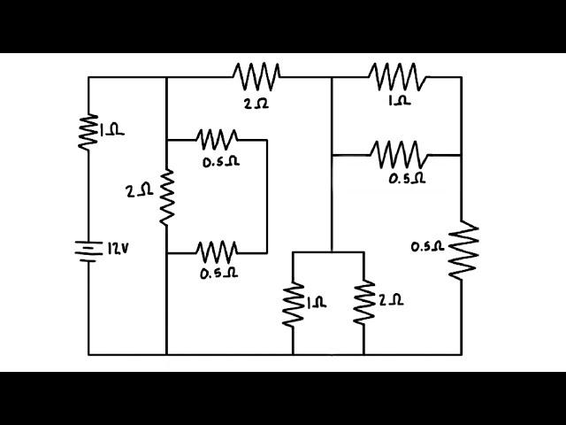 Equivalent Resistance of a Complex Circuit with Series and Parallel Resistors