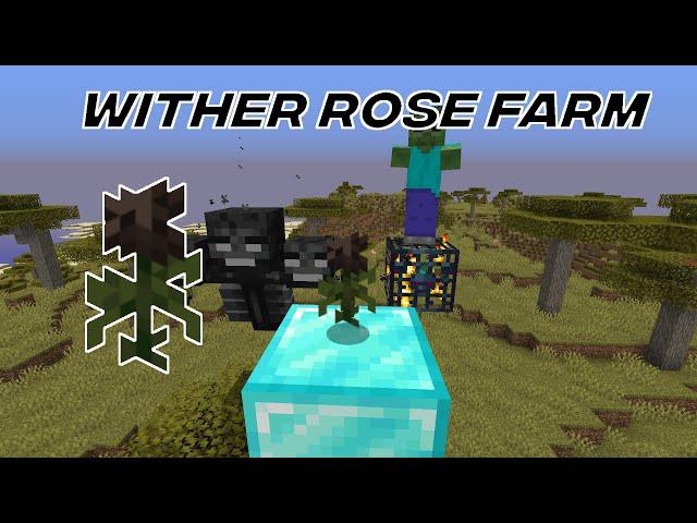 Wither Rose Farm (With Zombie Spawner)