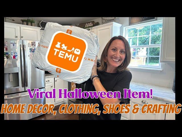 TEMU HALLOWEEN HAUL | Home Decor, Clothing, Shoes & Crafting Items | Plus VIRAL Halloween Item!