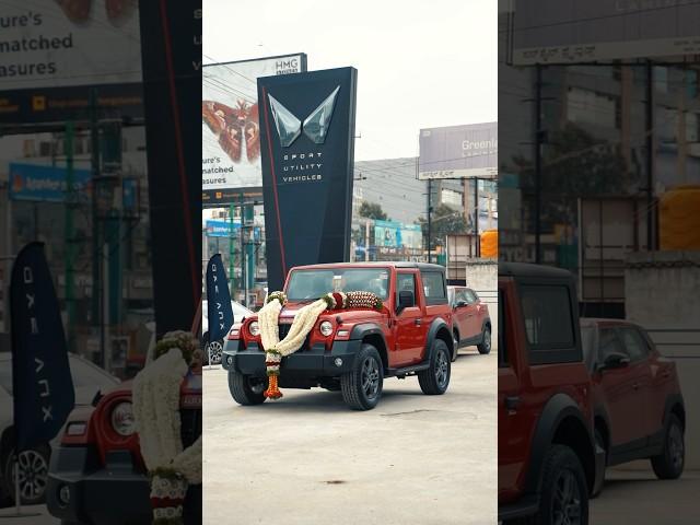 Delivery of Mahindra Thar 2024 | Cinematics  #red #thar #thar4x4