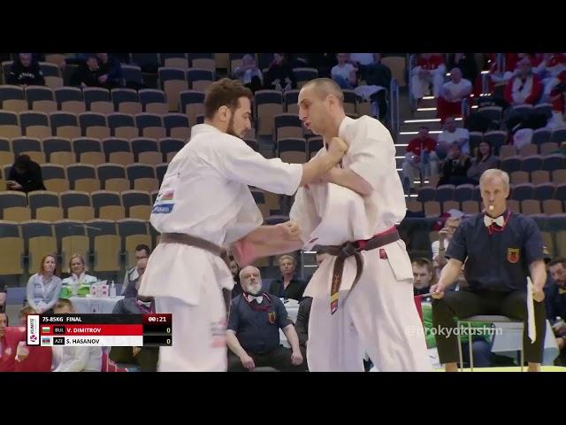 WKO EC 2023, Final -85 kg, Valeri Dimitrov (Bulgaria, aka) vs Salahat Hasanov (Azerbaijan)