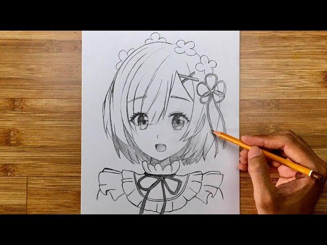 Cute Rem Drawing Tutorial #96 | Draw Anime Easy Step by Step | Art