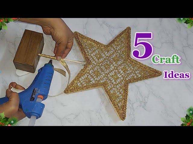 5 Economical Christmas craft ideas from Different common materials | DIY Christmas craft idea354