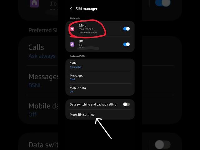 Unknown SIM card number | Android