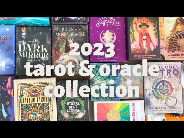 my entire 2023 tarot & oracle collection (+ a little declutter) p.s. I'm overwhelmed