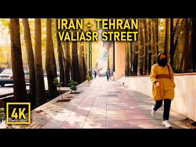 Walking in Tehran 4K - Valiasr Street | تهران - خیابان ولیعصر (میدان تجریش تا پارک وی)