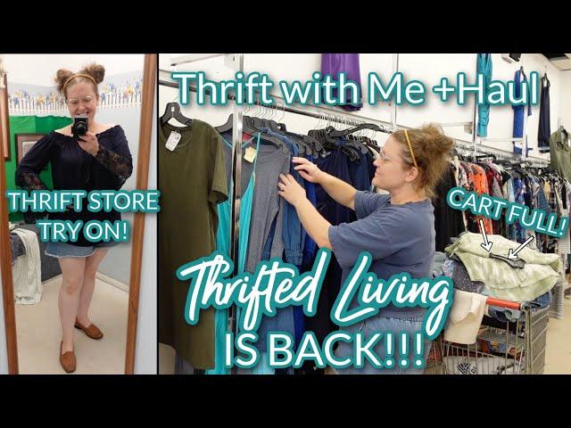 THRIFTED LIVING IS BACK [Ep.131] | THRIFT WITH ME & HAUL | THRIFT STORE TRY ON!!!