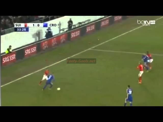 Josip Drmic GOAL ~ Switzerland 1-0 Croatia