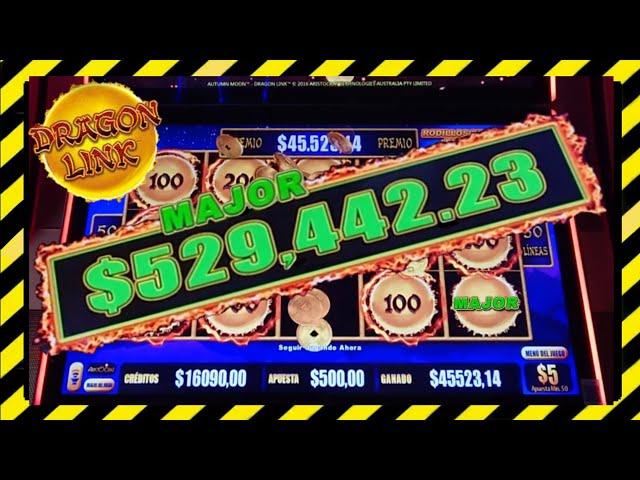 OMG! My 2nd MASSIVE MAJOR Progressive in Dragon Link Slot +$500k WON