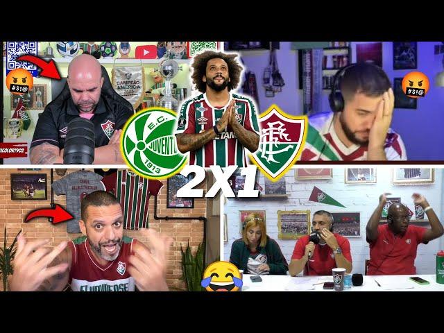 REAÇÕES TRICOLORES REVOLTADOS E CHORO AO VIVO- JUVENTUDE 2X1 FLUMINENSE- BRASILEIRÃO -VAMOS RIR KKKK