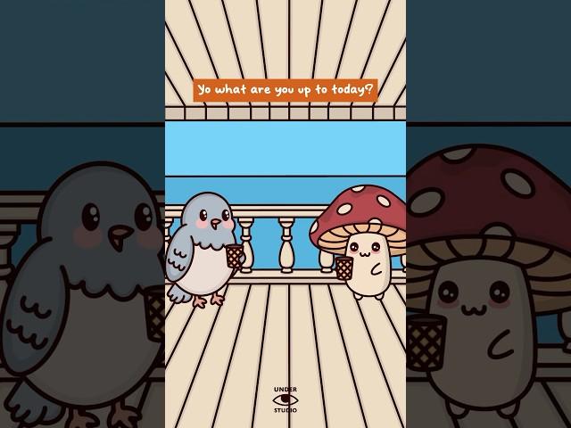 Gotta Make That Phone Call ️ Mushie & Birdie | Animation Meme | Original Audio: The Vibe With Ky