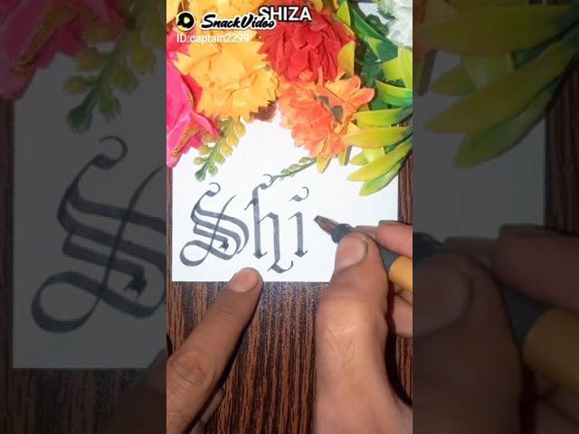 SHIZA Name Calligraphy #art #artist #artwork #artkopoint #calligraphy  #shezi #shiza