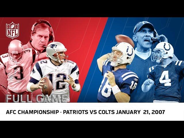 Tom Brady vs. Peyton Manning: 2006 AFC Championship | Patriots vs Colts | NFL Full Game