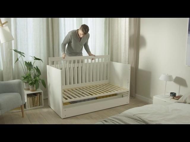 Vox Simple Cot Bed with Storage Drawer & Simple Baby Changing Unit