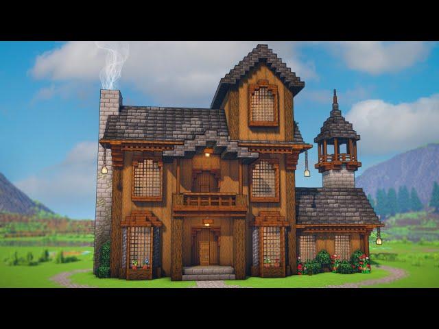 Minecraft: How To Build A Dark Oak House | Tutorial