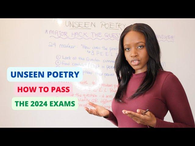 Unseen Poetry: How To EASILY Get Full Marks In GCSE Literature Paper 2, Section C (GCSE 2024 Exams)