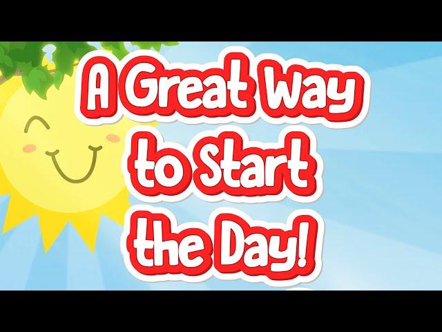 Great Way to Start the Day | Jack Hartmann Start the Day Song | Kids Stretching Song